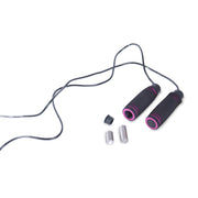 Tone Fitness Adjustable Weighted Jump Rope - Black/Pink