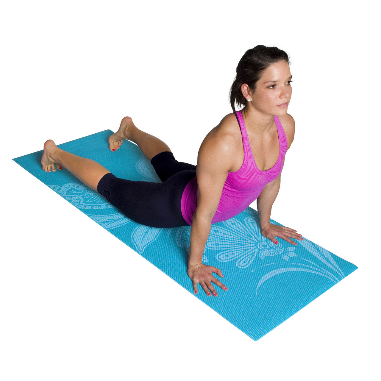 Tone Fitness Floral Patterned Yoga Mat
