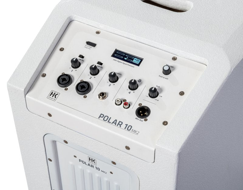 HK POLAR-MKII-10-WHT Polar 10 MKII Column PA System, White