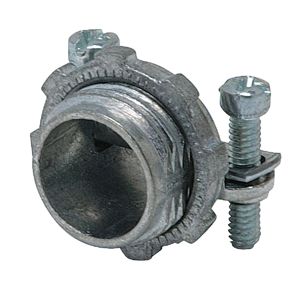 Halex 3/8 In. Die Cast-Zinc Clamp 10/3 Wire Size Box Connector (100-Pack)