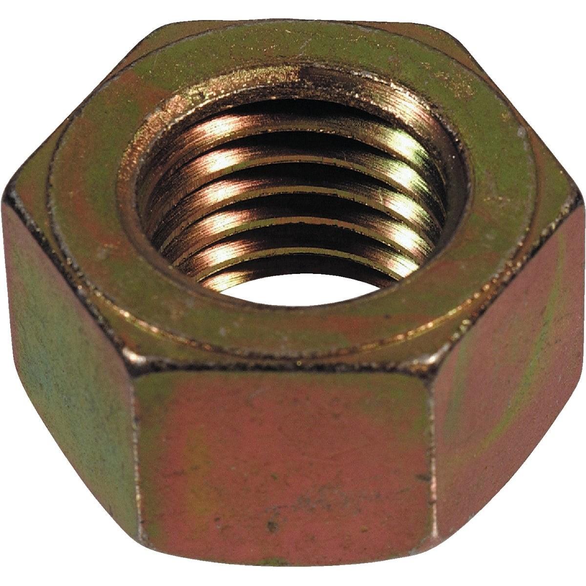 Hillman 5/8 In. 11 tpi Grade 8 Yellow Dichromate Hex Nuts (25 Ct.)