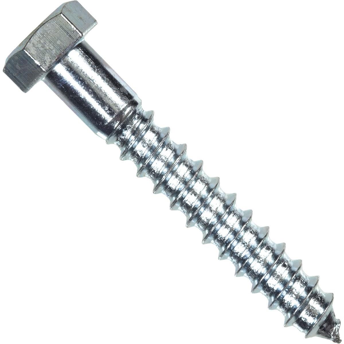 Hillman 1/4 In. x 5 In. Zinc Hex Lag Screw (100 Ct.)