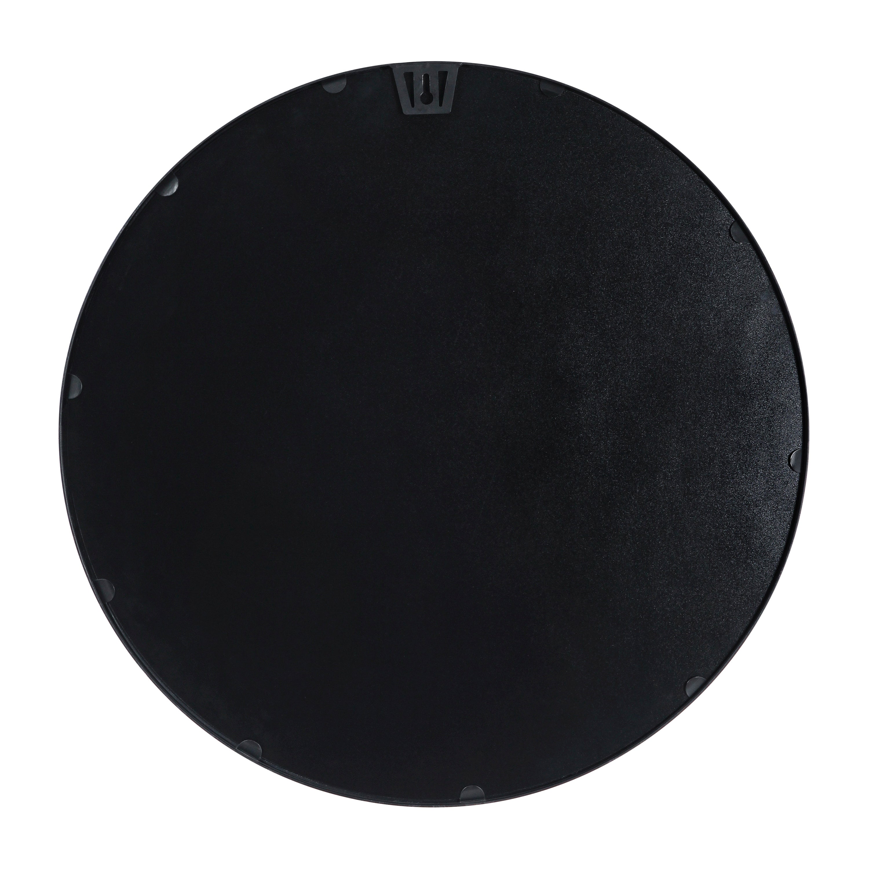 Jennifer 24" Round Black Metal Deep Framed Wall Mirror - Large Accent Mirror for Bathroom, Entryway, Dining Room, & Living Room
