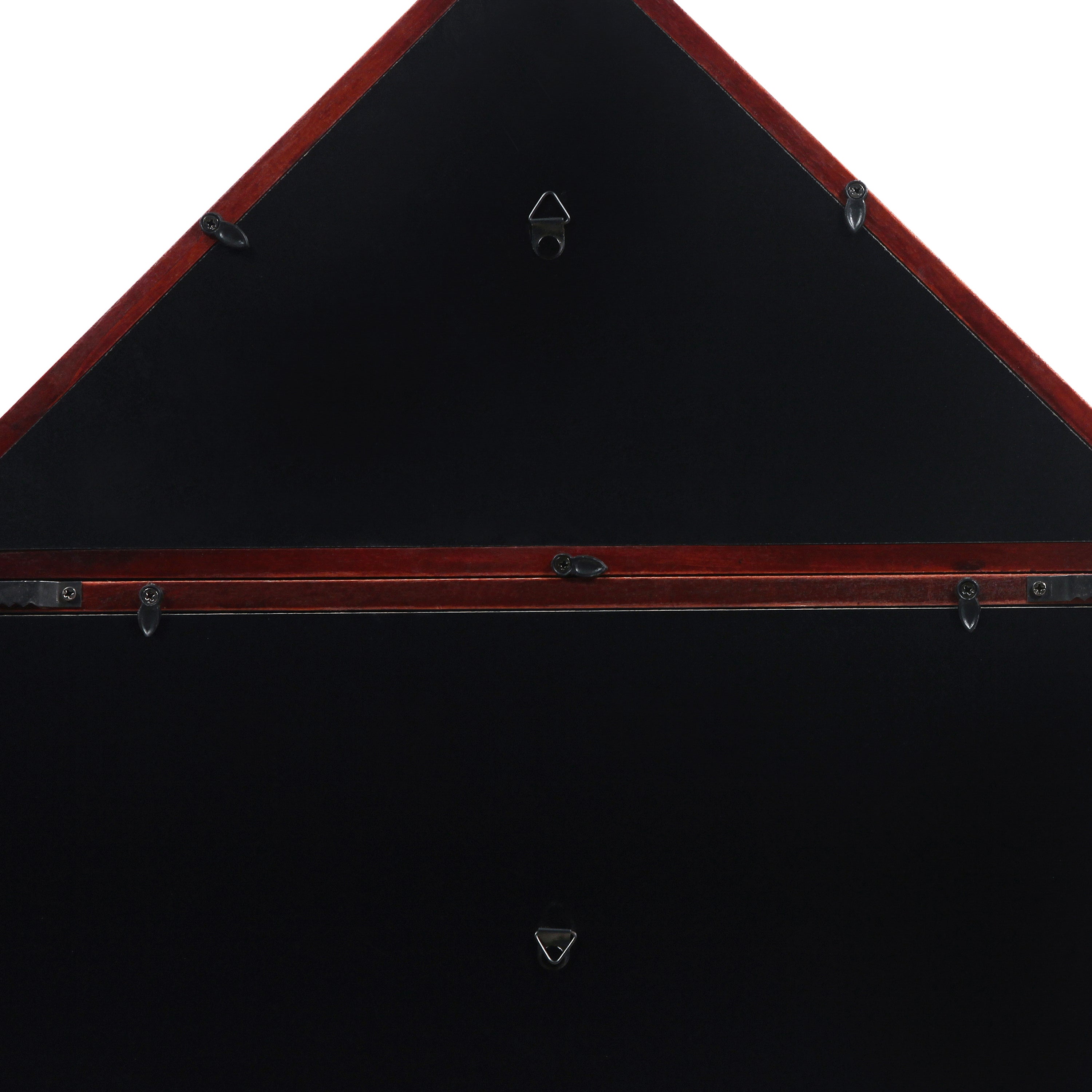 Quincy Flag and Certificate Display Case, Solid Pine Wood Flag Shadow Box Fits 3x5 Folded Flag, Mahogany Finish