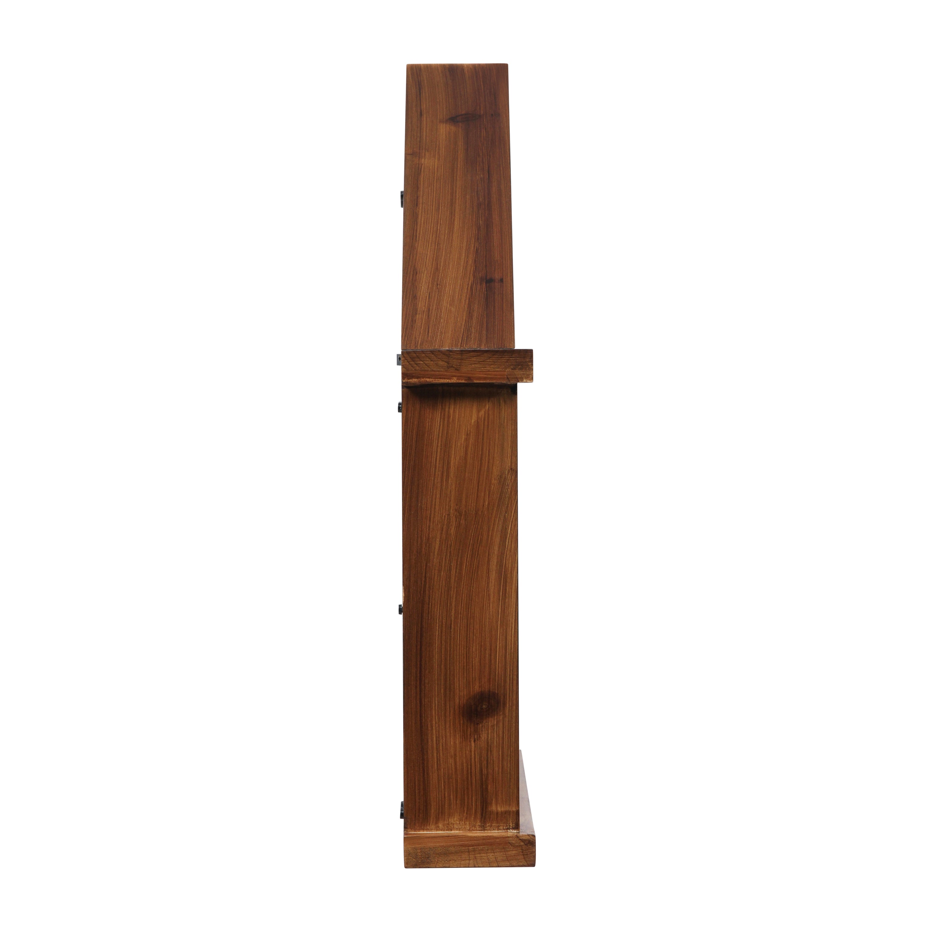 Quincy Flag and Certificate Display Case, Solid Pine Wood Flag Shadow Box Fits 3x5 Folded Flag, Dark Brown Finish