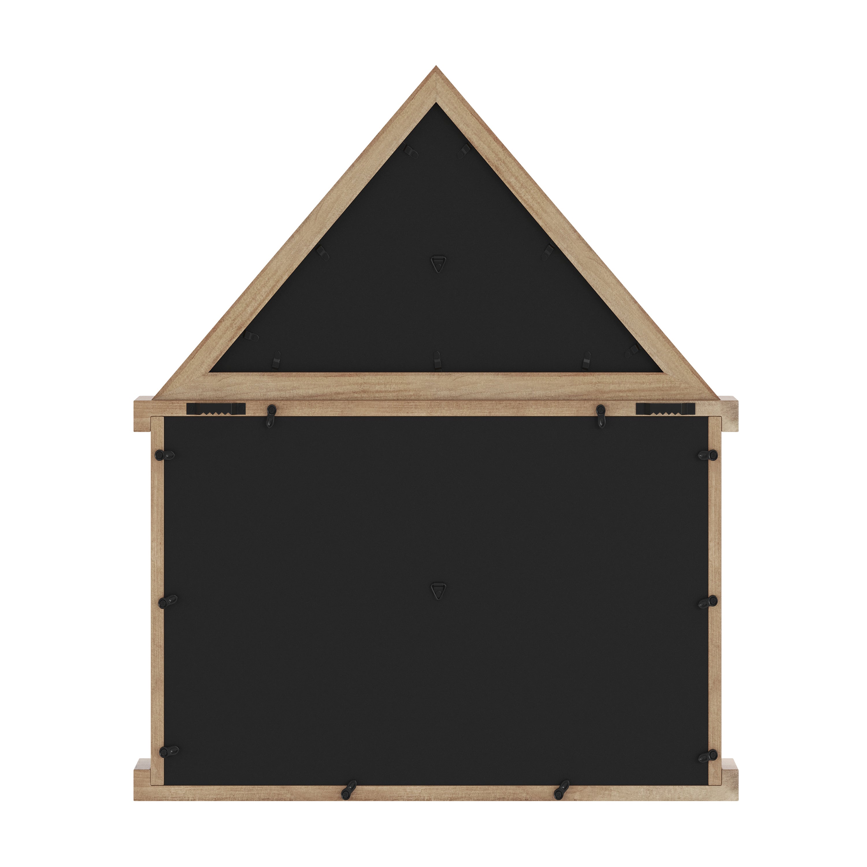 Quincy Flag and Certificate Display Case, Solid Pine Wood Flag Shadow Box Fits 3x5 Folded Flag, Weathered Wood Finish