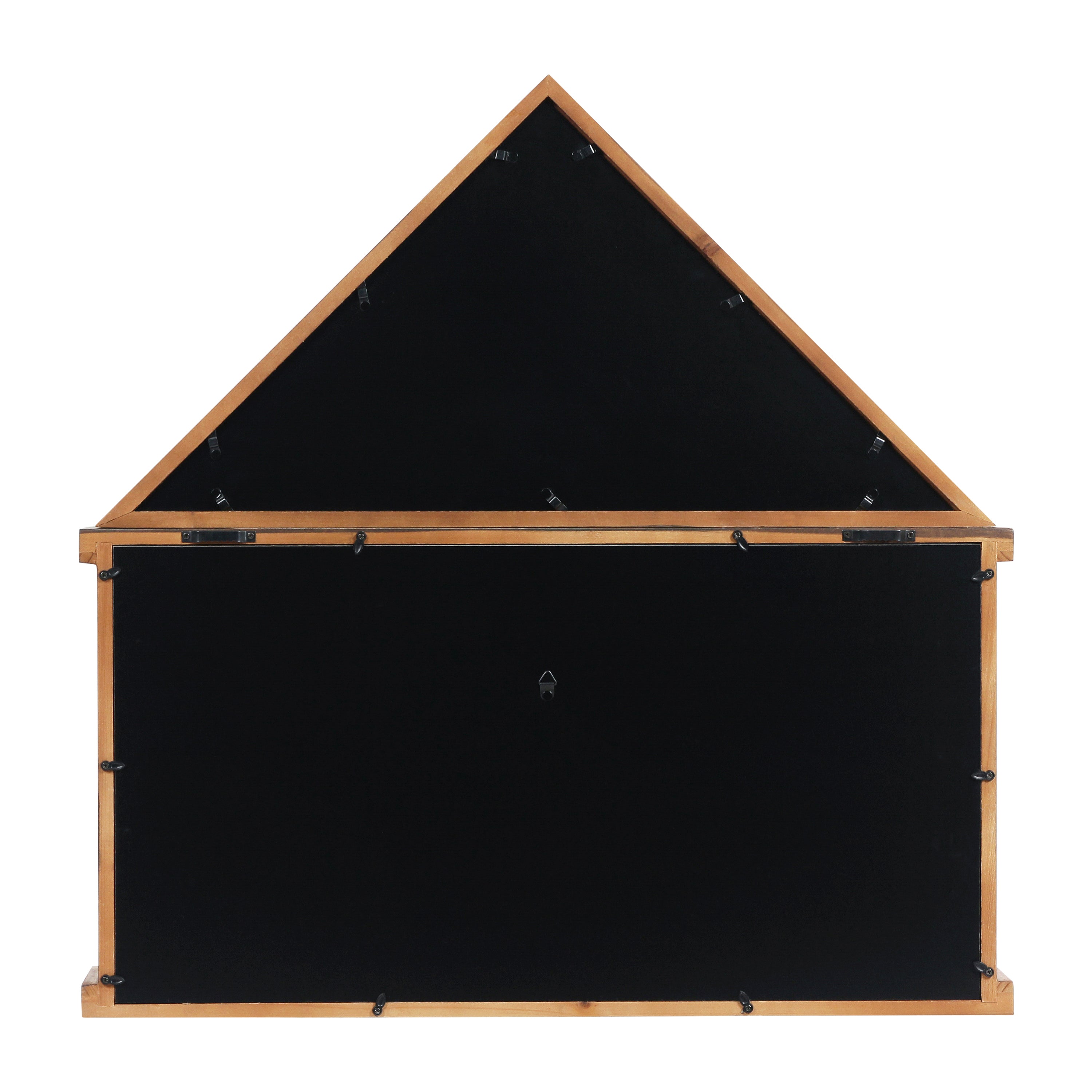 Quincy Flag and Certificate Display Case, Solid Pine Wood Flag Shadow Box Fits 9x5 Folded Burial Flag, Weathered Wood Finish