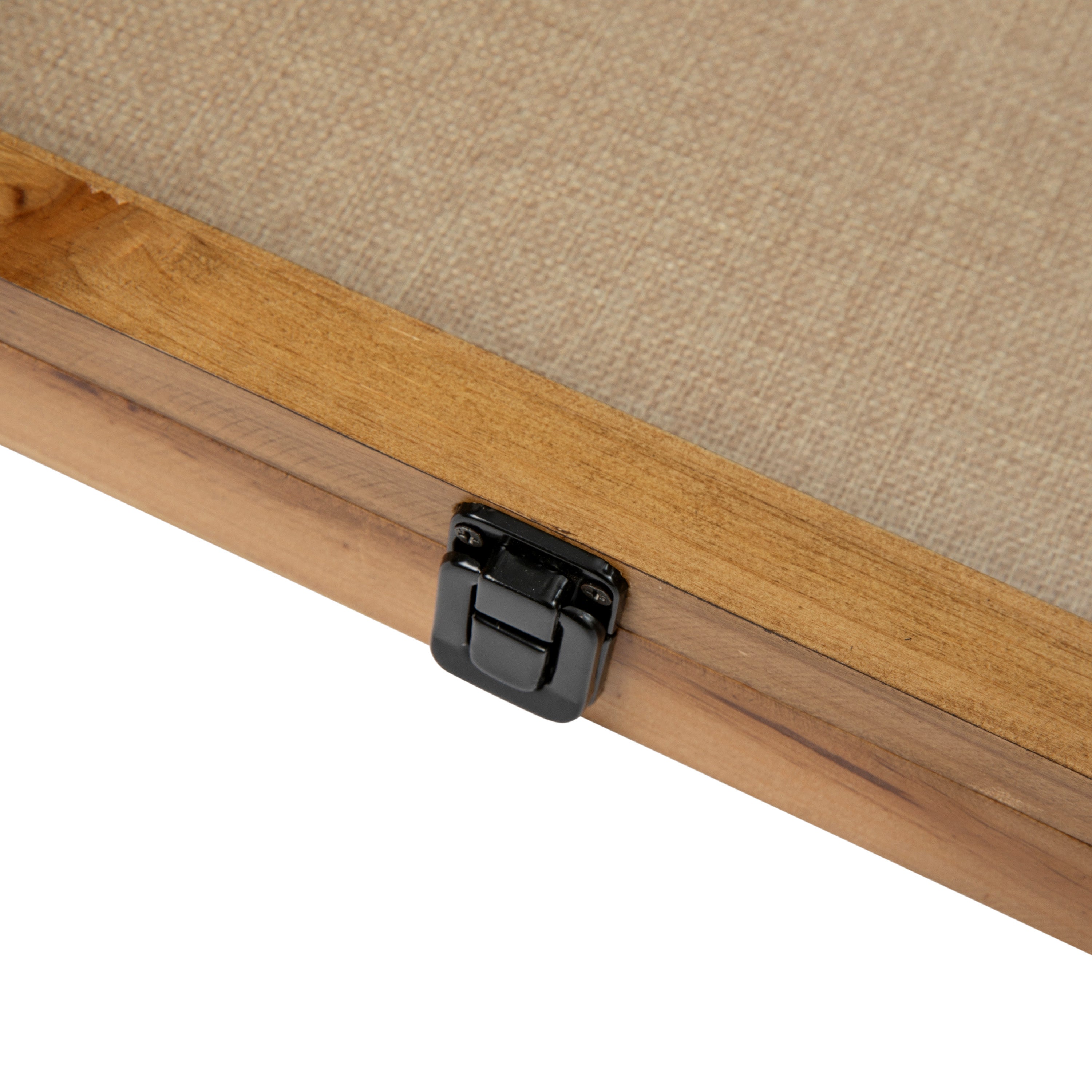 Peyton 11x14 Shadow Box Display Case with Linen Liner, 8 Push Pins and Solid Pine Wood Frame in Weathered Brown