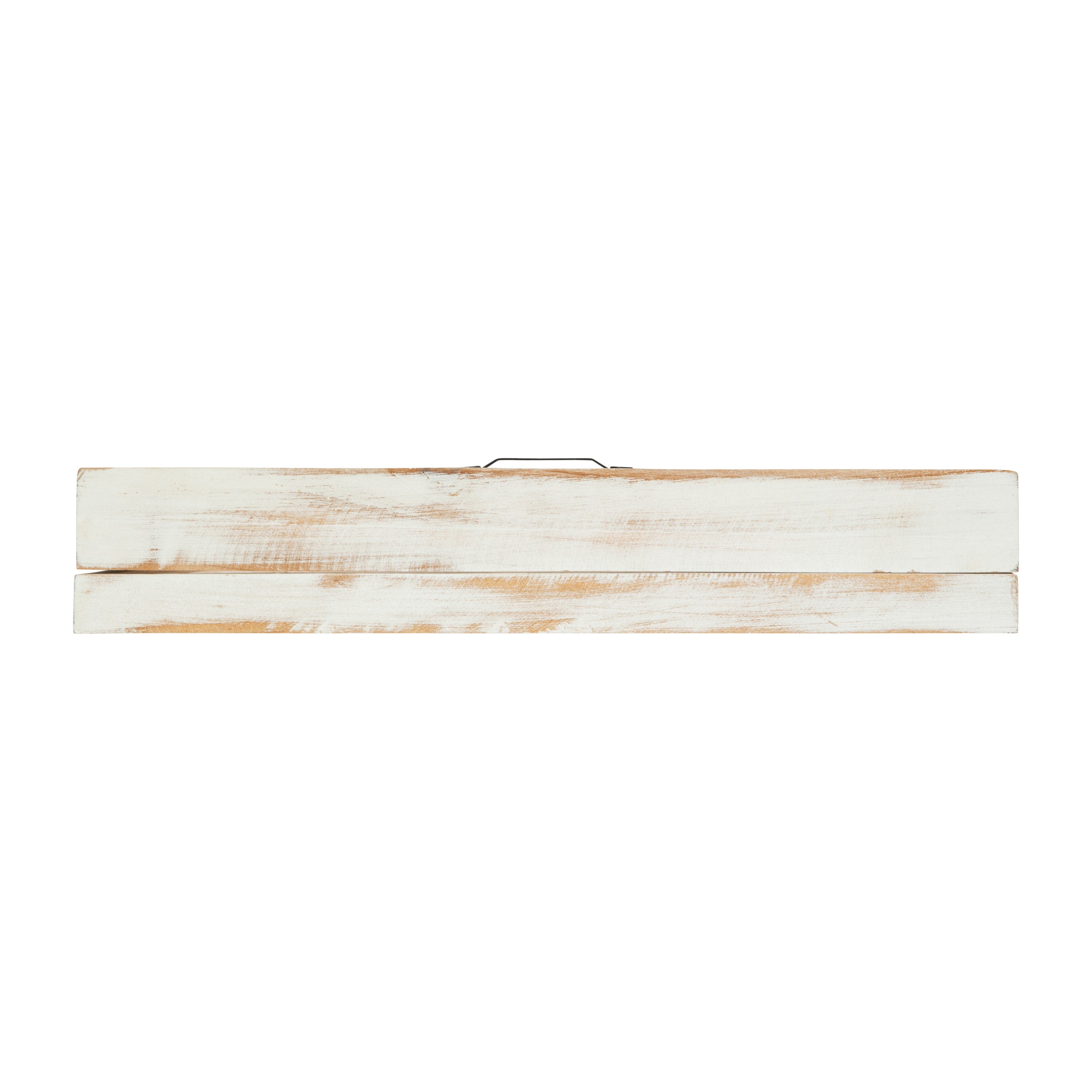 Peyton 11x14 Shadow Box Display Case with Linen Liner, 8 Push Pins and Solid Pine Wood Frame in Whitewash