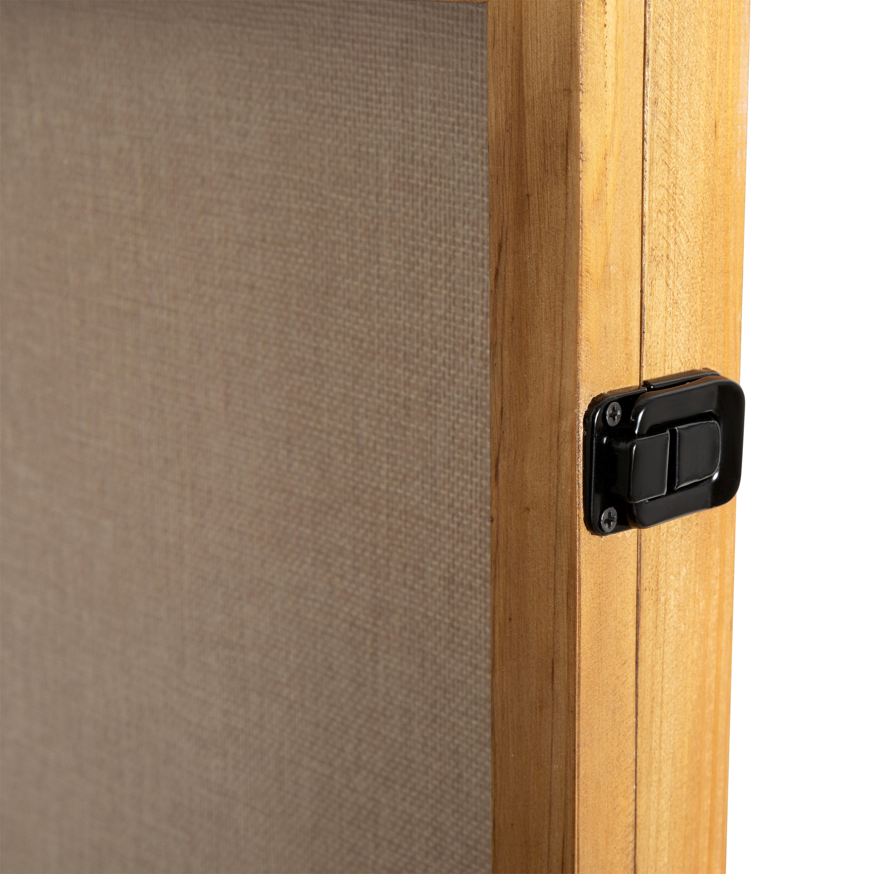 Peyton 18x24 Shadow Box Display Case with Linen Liner, 8 Push Pins and Solid Pine Wood Frame in Weathered Brown