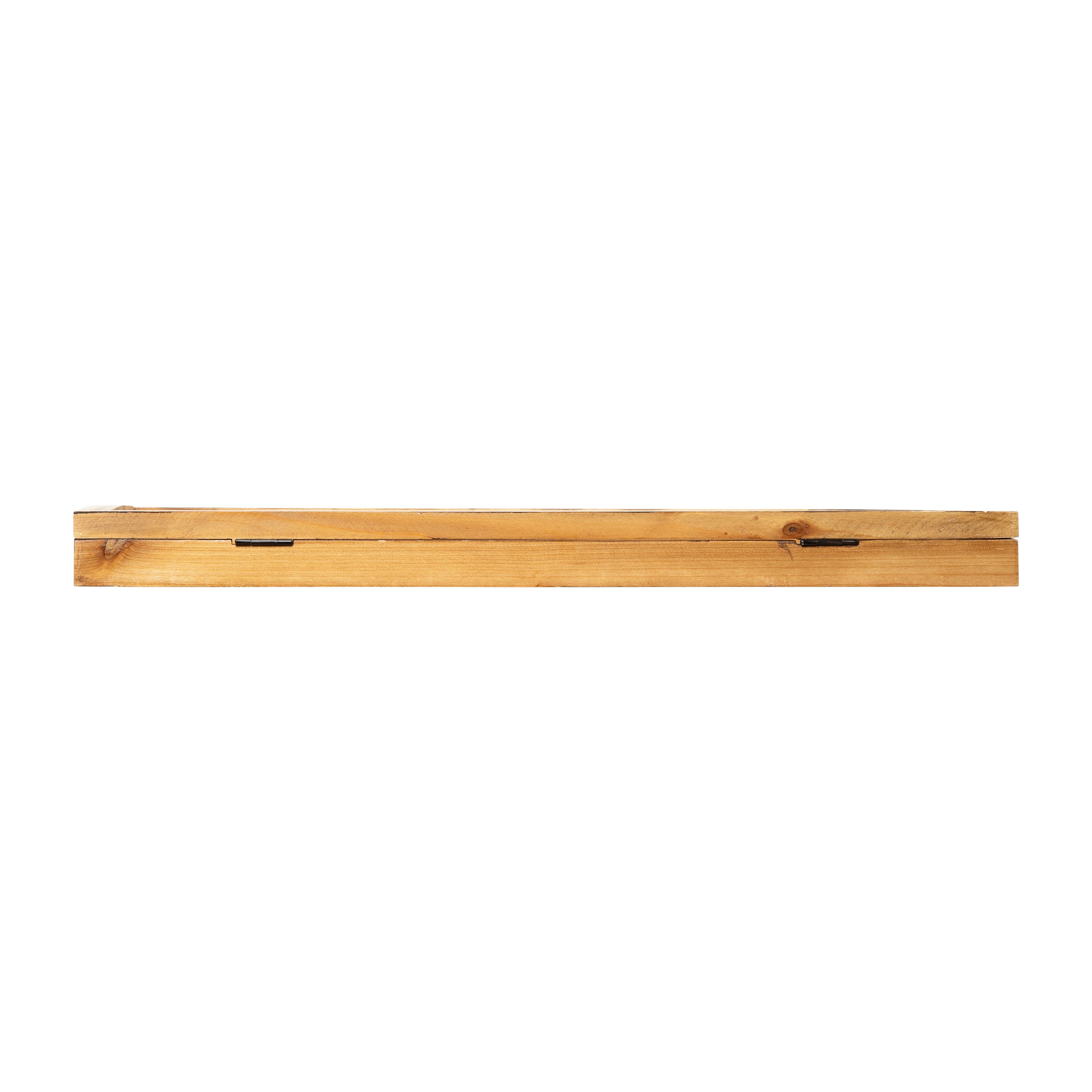 Peyton 18x24 Shadow Box Display Case with Linen Liner, 8 Push Pins and Solid Pine Wood Frame in Weathered Brown