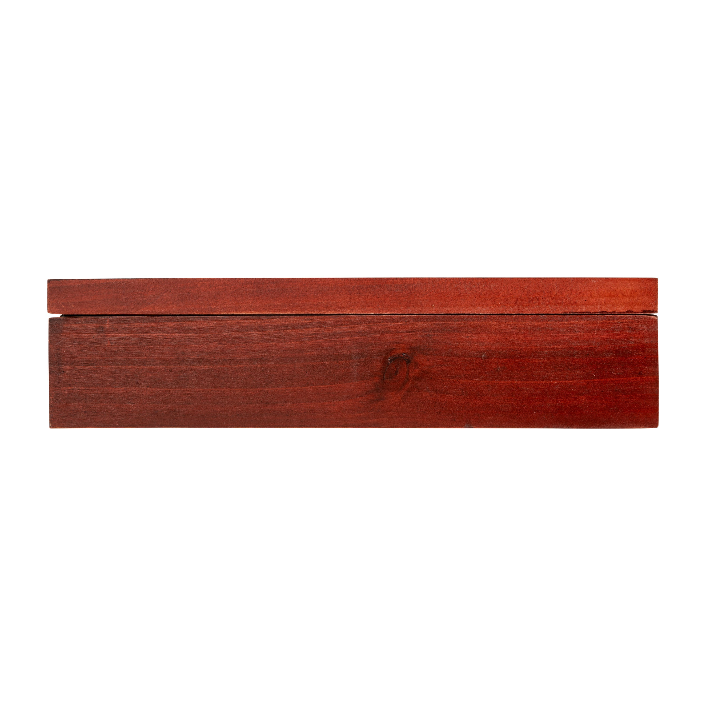 Maverick 11x14 Solid Pine Medals Display Case with 3 Channel Grooved Removable Shelves in Mahogany