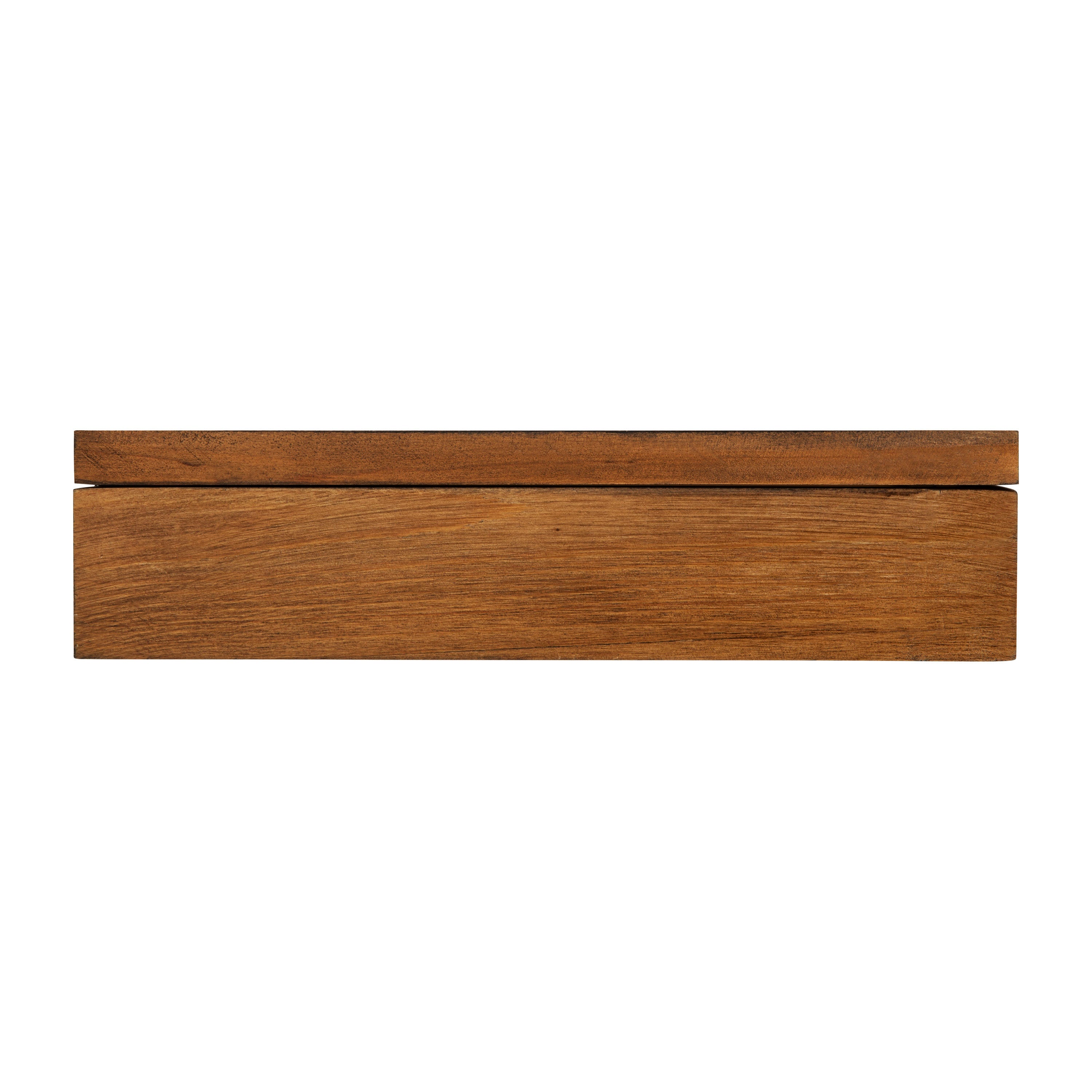 Maverick 11x14 Solid Pine Medals Display Case with 3 Channel Grooved Removable Shelves in Rustic Brown