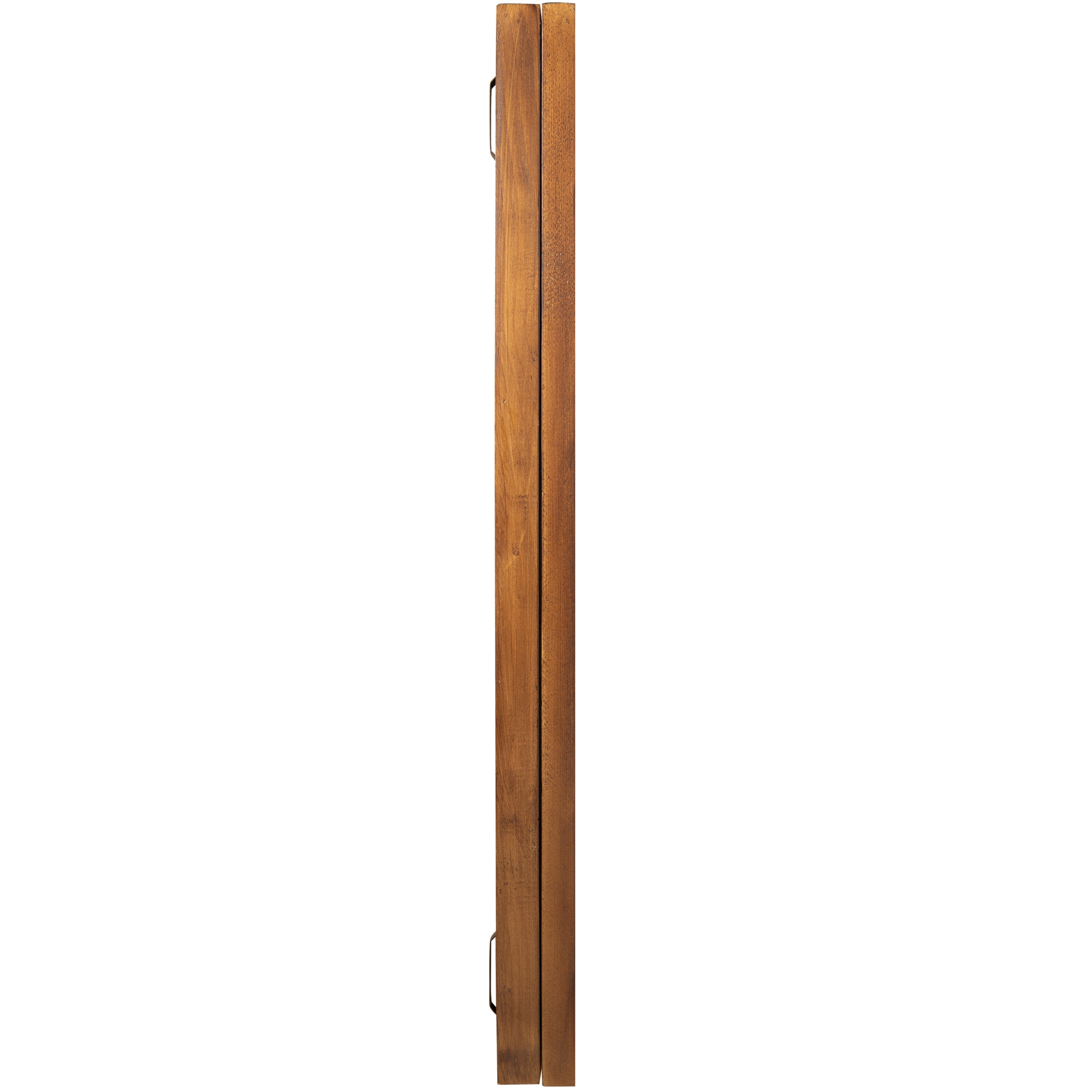 Banks 24x36 Jersey Display Case with Solid Pine Wood Frame, UV Treated Acrylic Window, Velvet Backing Board, and Anti-Theft Lock in Rustic Brown