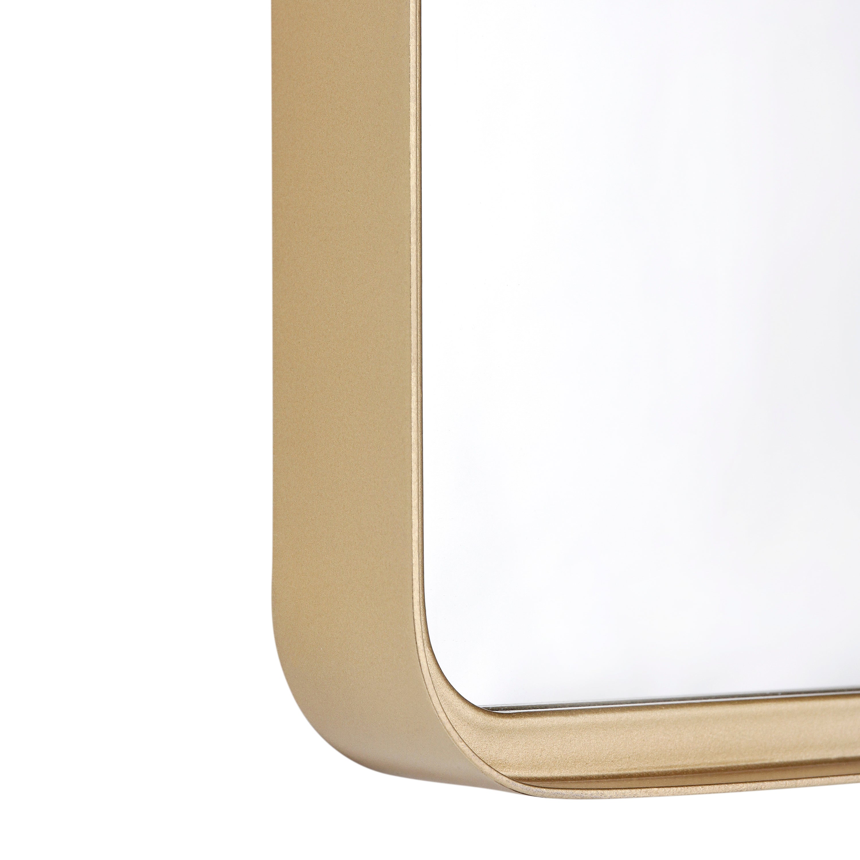 Janinne 20"x30" Rectangle Gold Metal Deep Framed Wall Mirror - Large Accent Mirror for Bathroom, Entryway, Dining Room, & Living Room