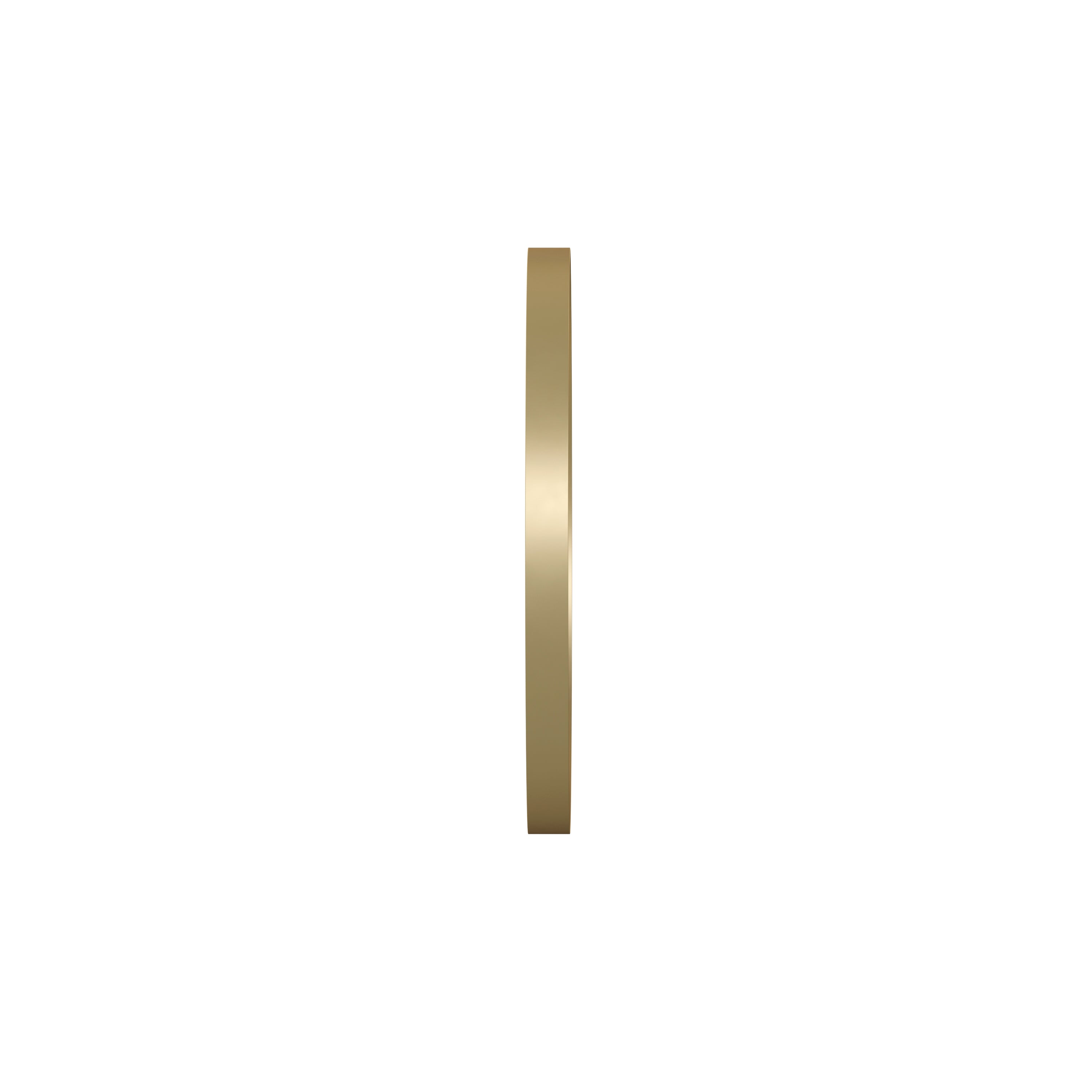 Jennifer 27.5" Round Gold Metal Deep Framed Wall Mirror - Large Accent Mirror for Bathroom, Entryway, Dining Room, & Living Room