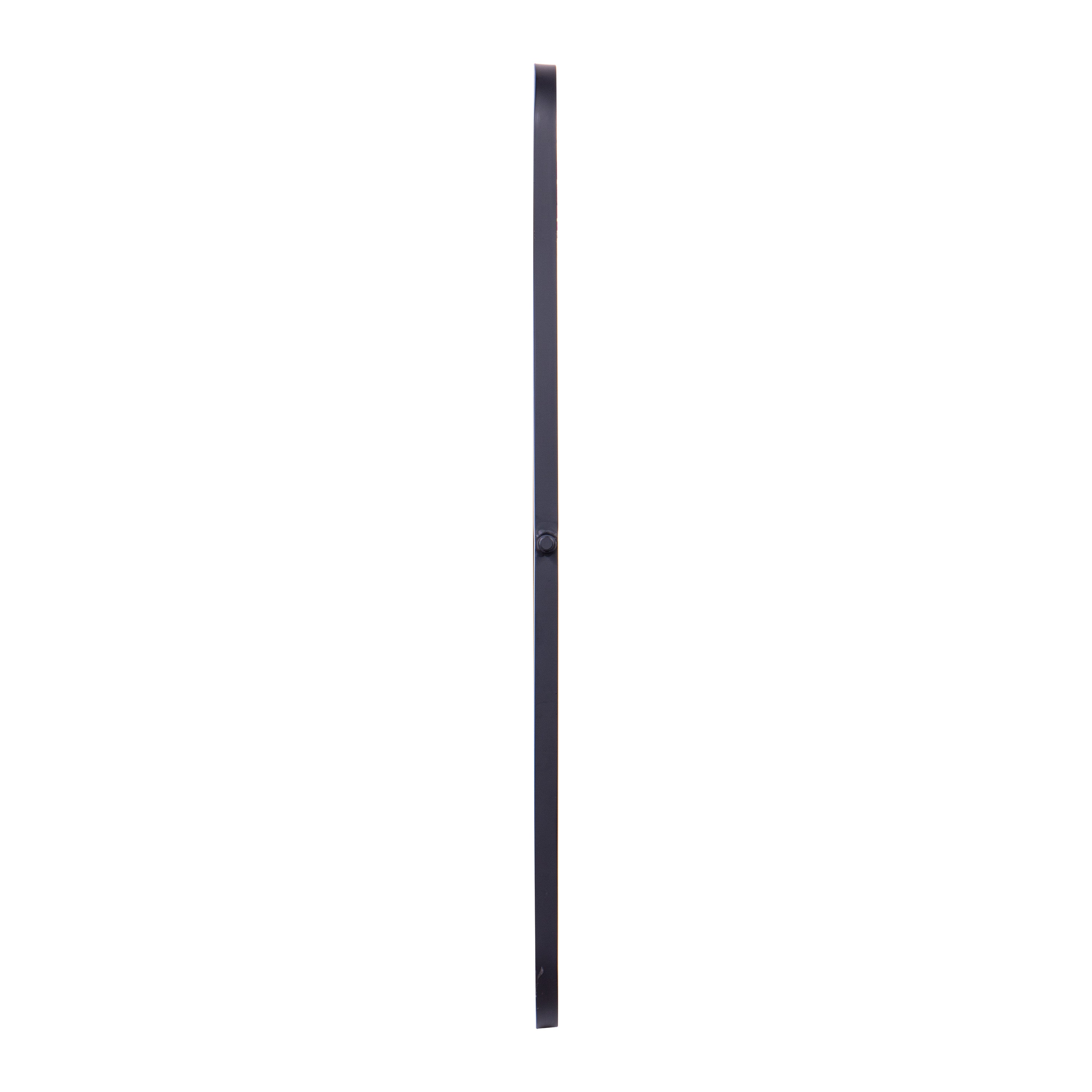 Finlay 35" x 27" Metal Pivot Wall Mirror - Large Accent Vanity Mirror for Bathroom in Black