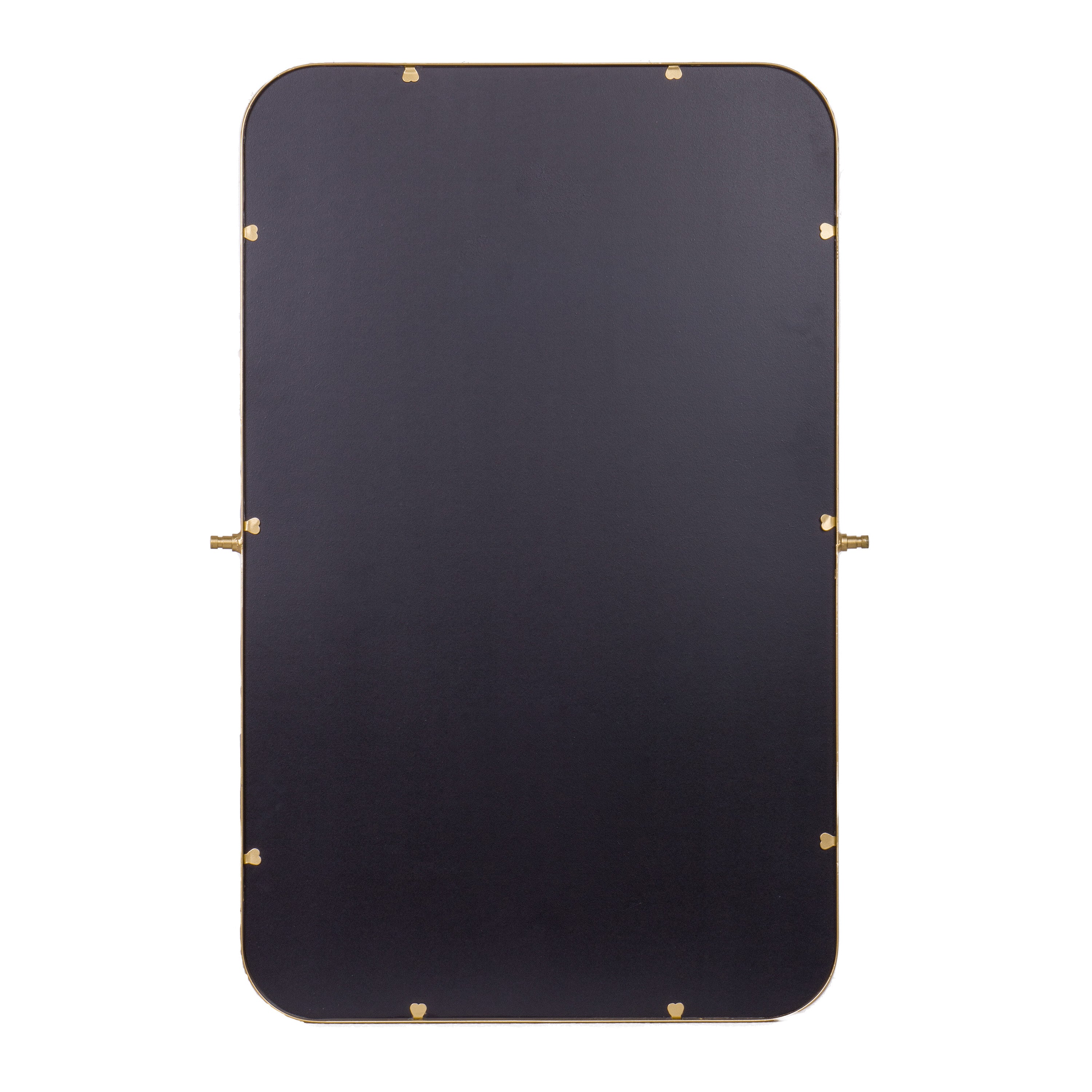 Finlay 35" x 27" Metal Pivot Wall Mirror - Large Accent Vanity Mirror for Bathroom in Gold