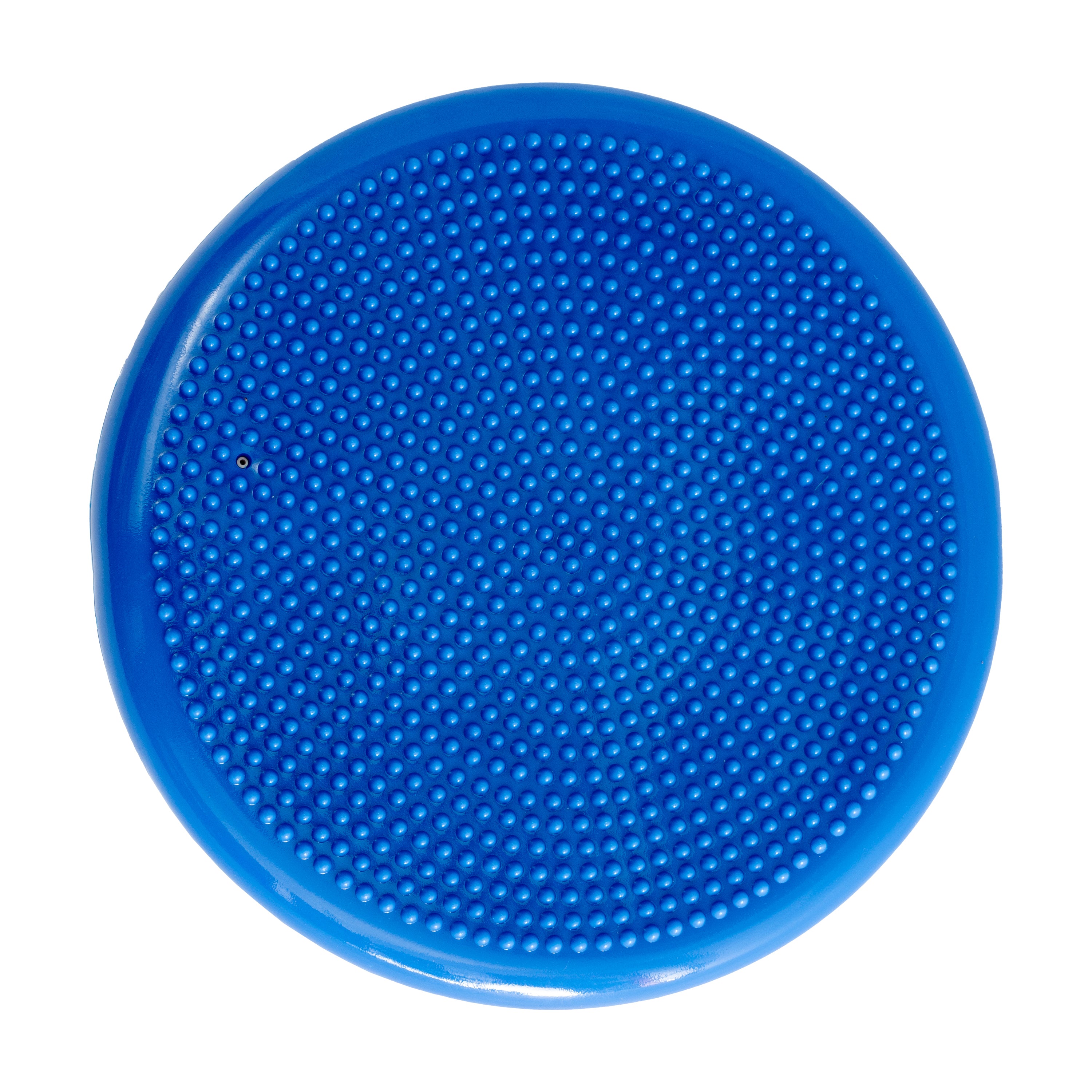 Alfie Blue 13 Inch Round Inflatable Wobble Cushion with Dual Sided Grips for Sitting or Standing and Included Hand Pump