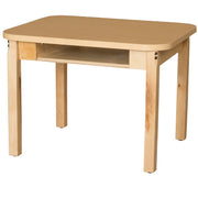 Classroom High Pressure Laminate Desk with Hardwood Legs- 16"