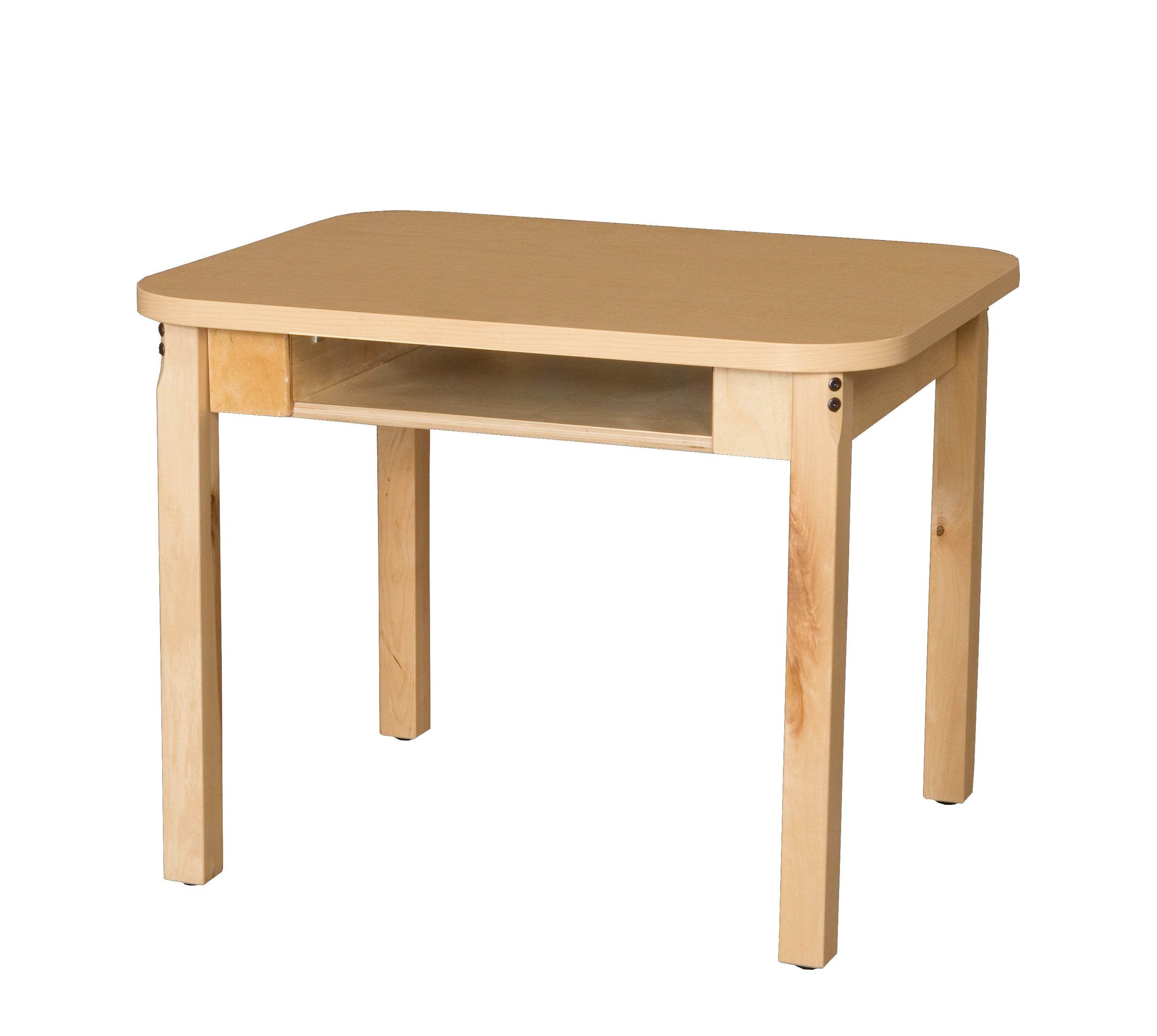 Classroom High Pressure Laminate Desk with Hardwood Legs- 20"