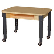 Mobile Classroom High Pressure Laminate Desk with Adjustable Legs 14-19"