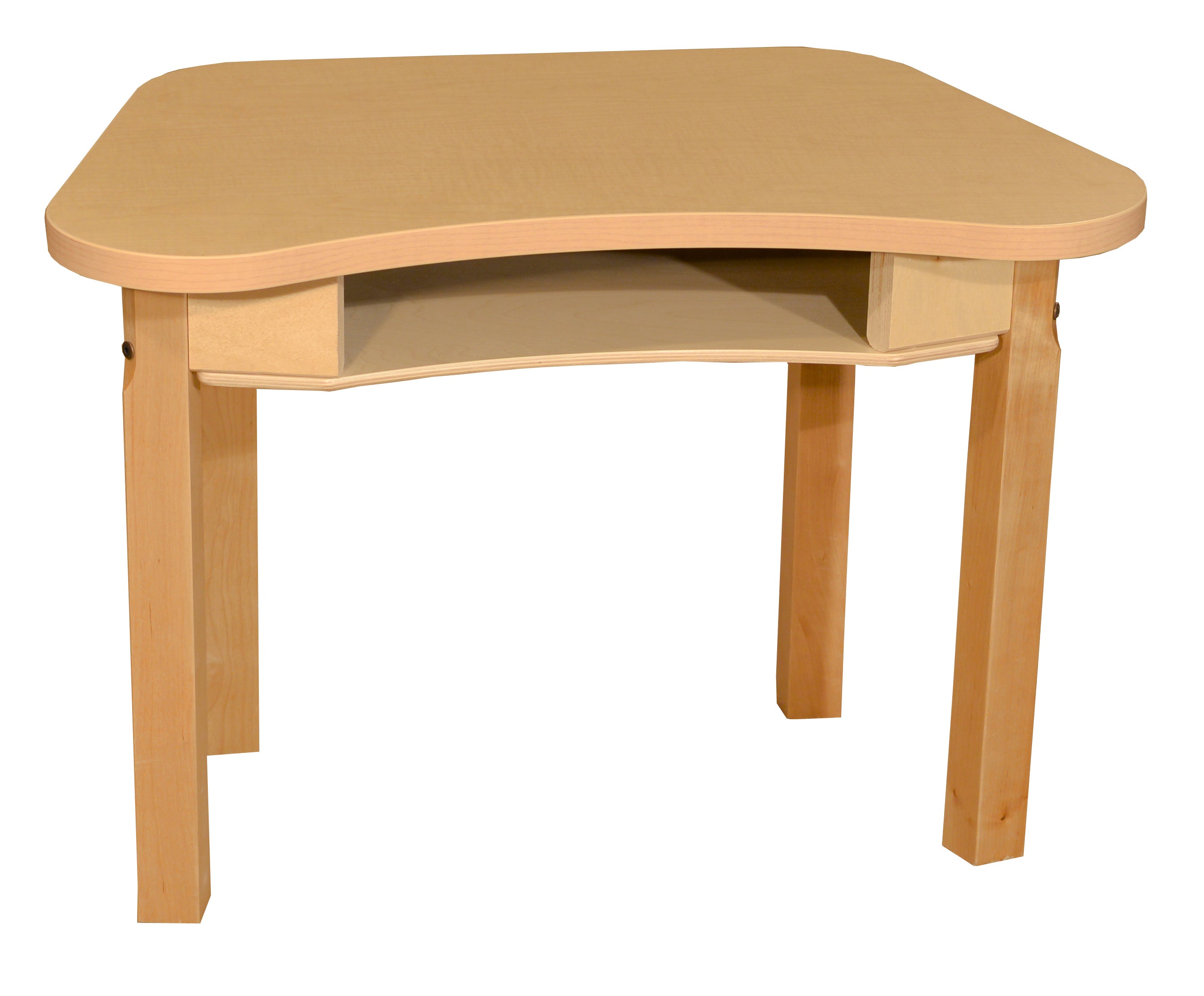 Synergy 18" x 30" High Pressure Laminate Desk with Hardwood Legs- 14"