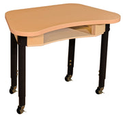Mobile Synergy 18" x 30" High Pressure Laminate Desk with Adjustable Legs 14-19"