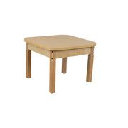 24" x 24" Square High Pressure Laminate Table with Hardwood Legs- 20"