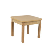 24" x 24" Square High Pressure Laminate Table with Hardwood Legs- 22"