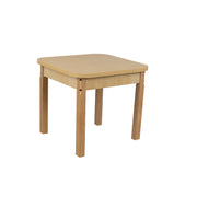24" x 24" Square High Pressure Laminate Table with Hardwood Legs- 24"