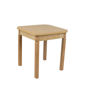 24" x 24" Square High Pressure Laminate Table with Hardwood Legs- 26"