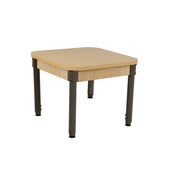 24" x 24" Square High Pressure Laminate Table with Adjustable Legs 18"-29"
