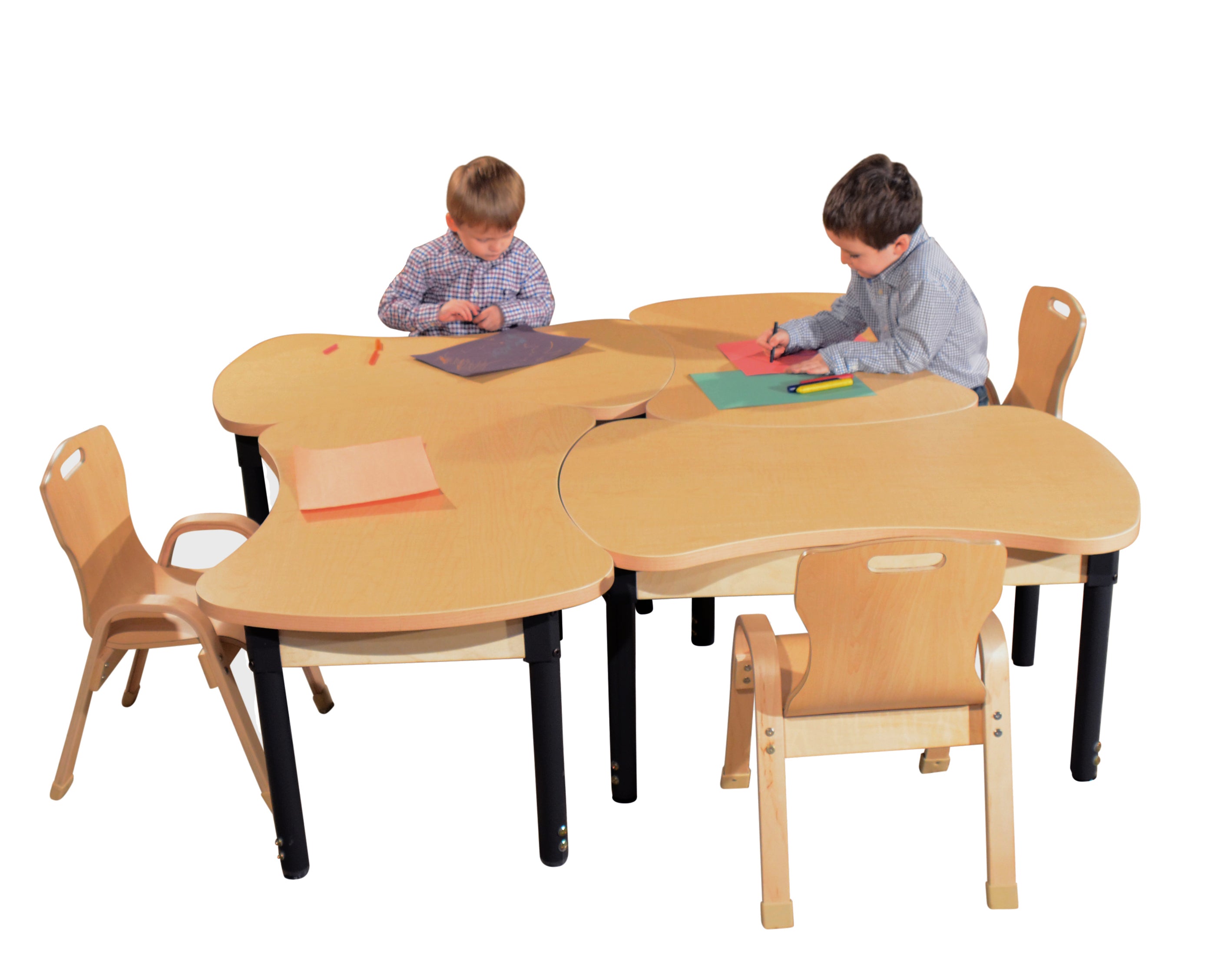 Synergy Junction 24" x 36" High Pressure Laminate Table with Adjustable Legs 18"-29"