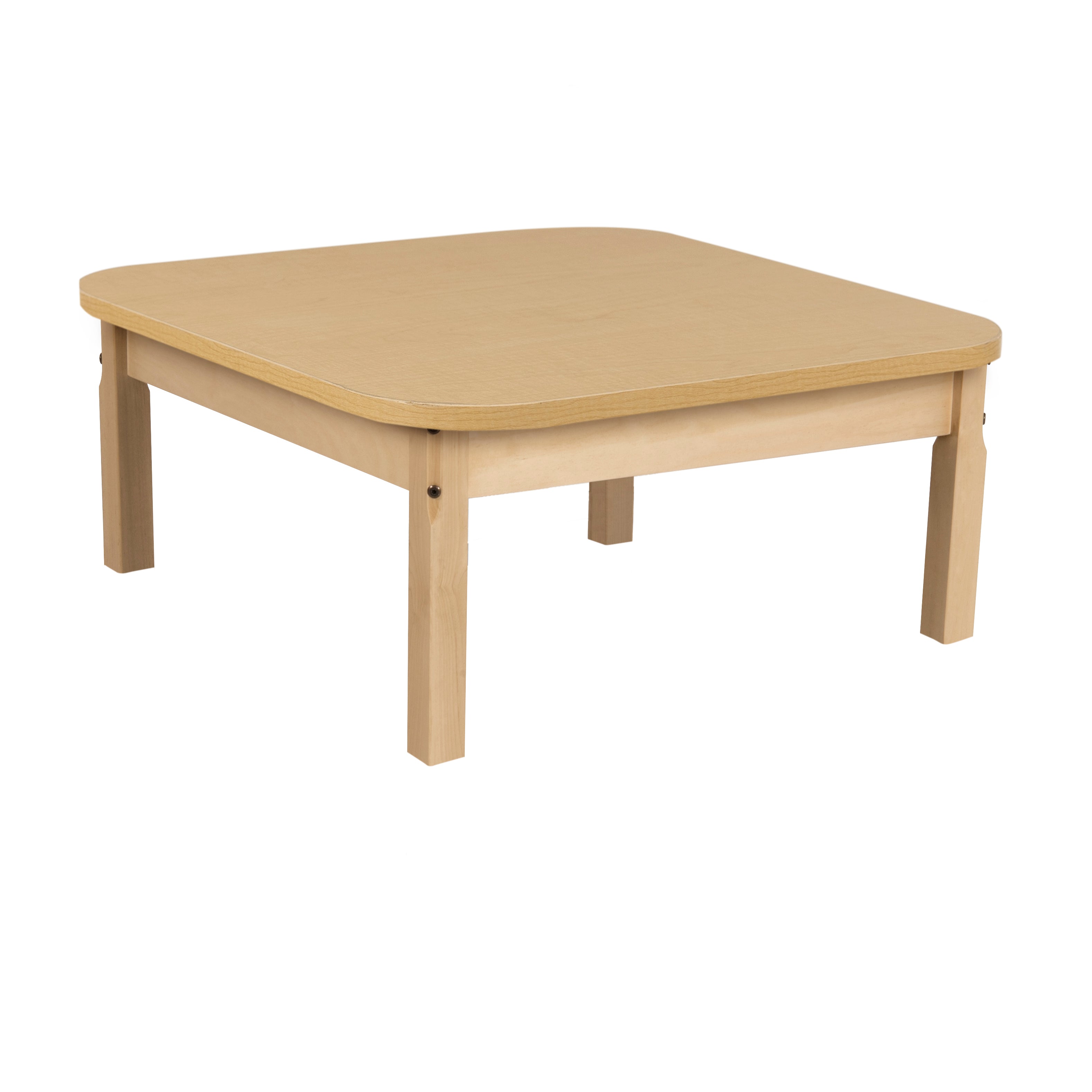 30" x 30" Square High Pressure Laminate Table with Hardwood Legs- 14"