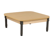 36" x 36" Square High Pressure Laminate Table with Adjustable Legs 12"-17"