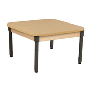 36" x 36" Square High Pressure Laminate Table with Adjustable Legs 18"-29"