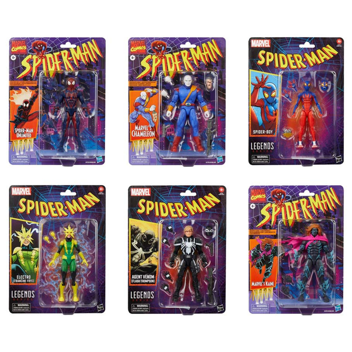 Spider-Man: Legends: Retro Comics Assortment (6)
