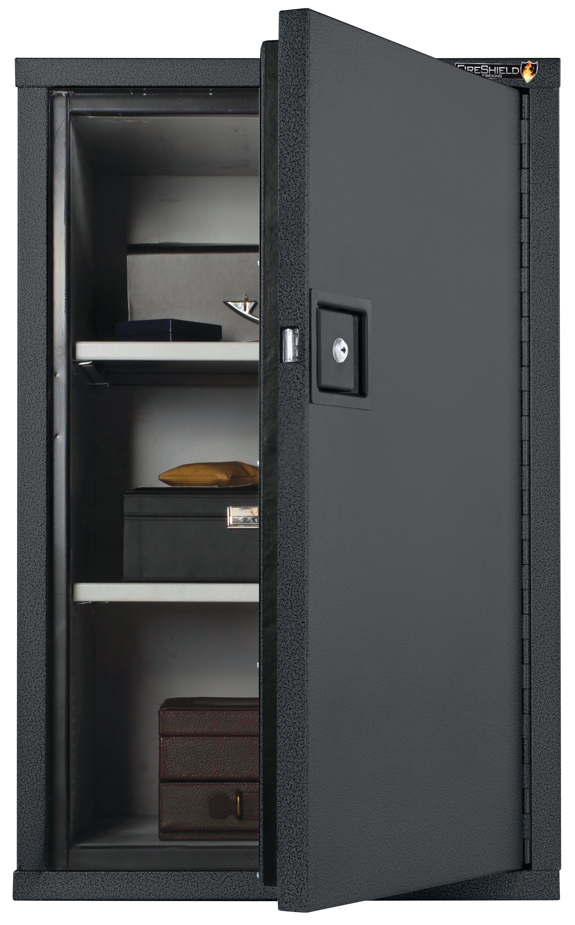 Fire Resistant - Single door storage cabinet - 34"H (Black Texture)