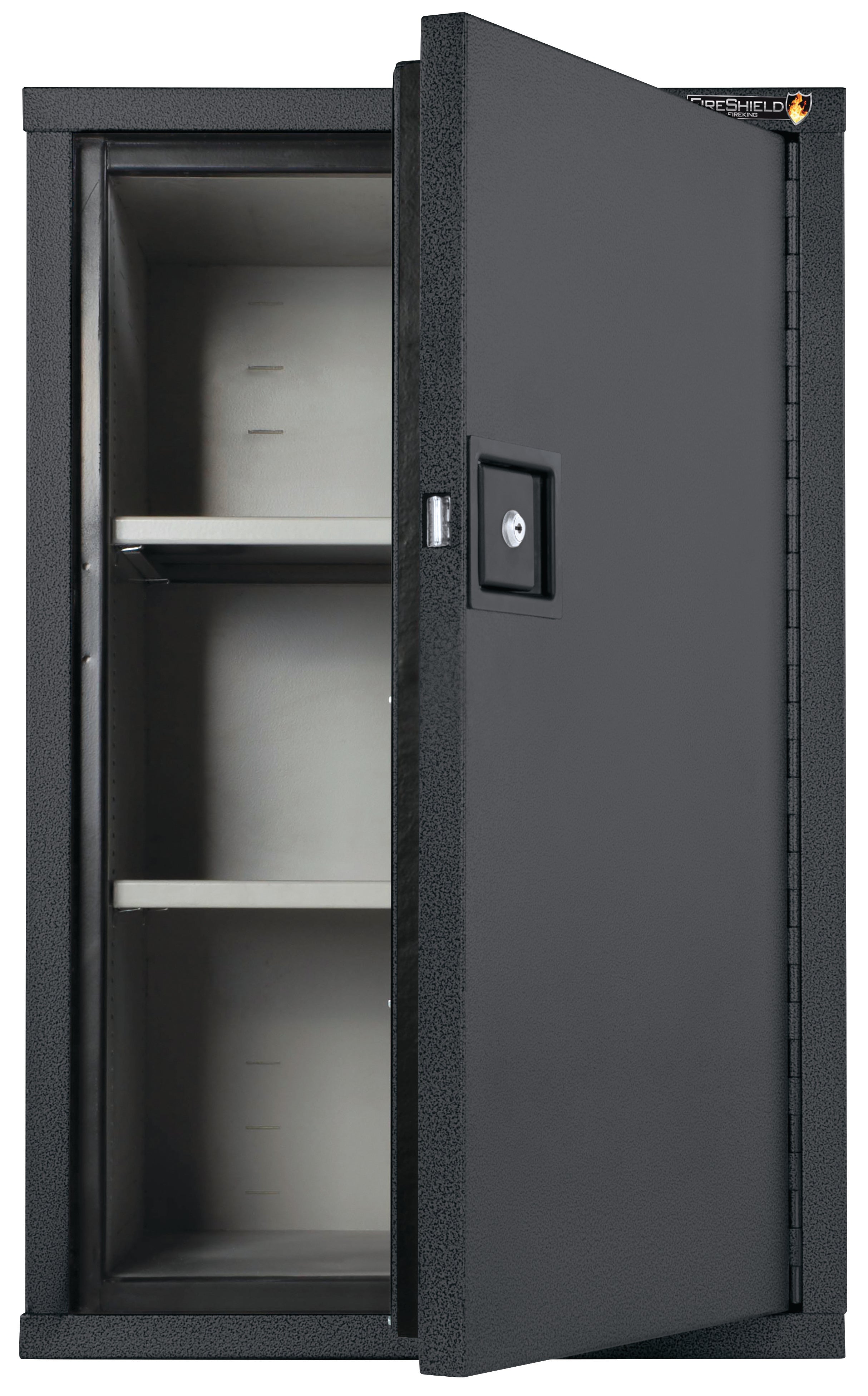 Fire Resistant - Single door storage cabinet - 34"H (Black Texture)
