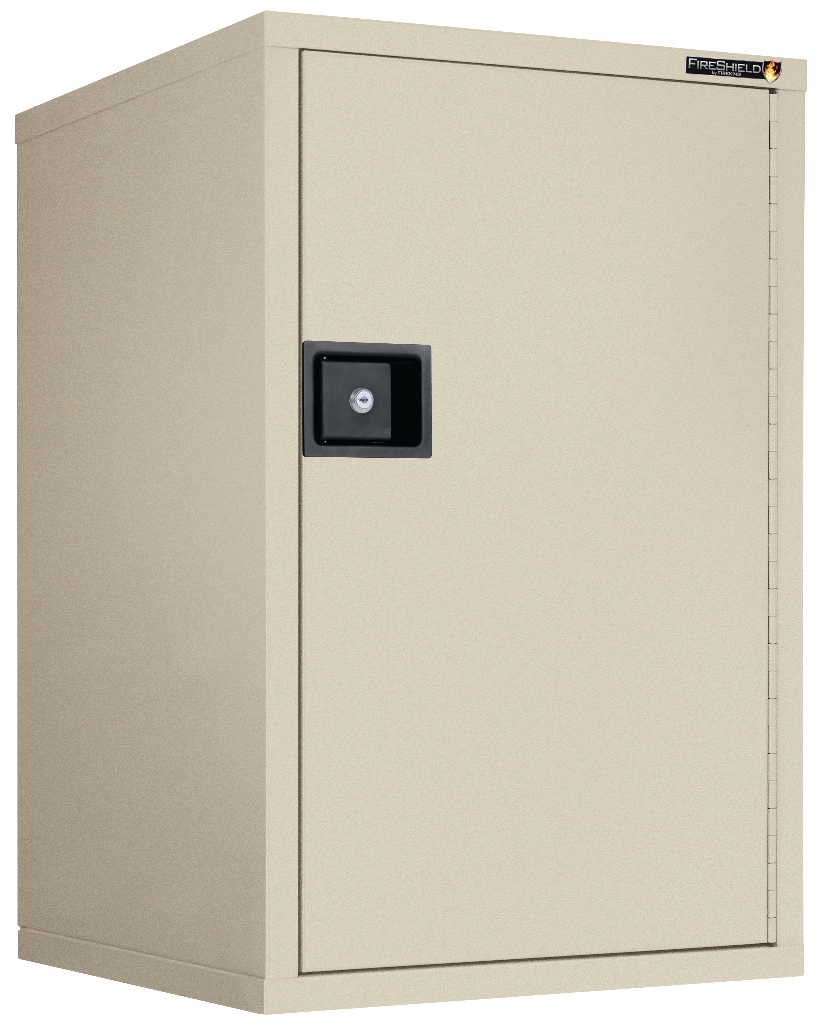 Fire Resistant - Single door storage cabinet - 34"H (Parchment Texture)