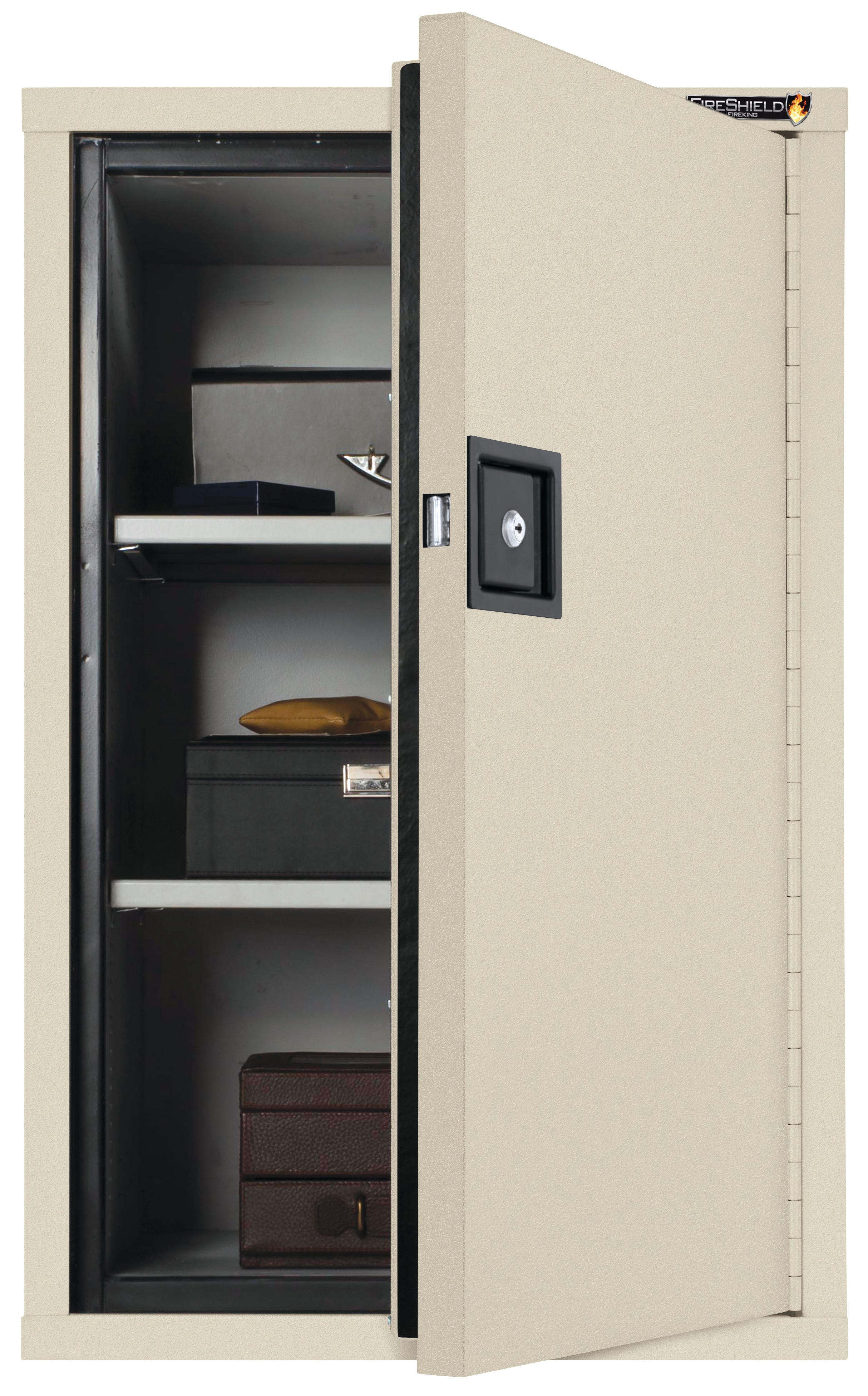 Fire Resistant - Single door storage cabinet - 34"H (Parchment Texture)