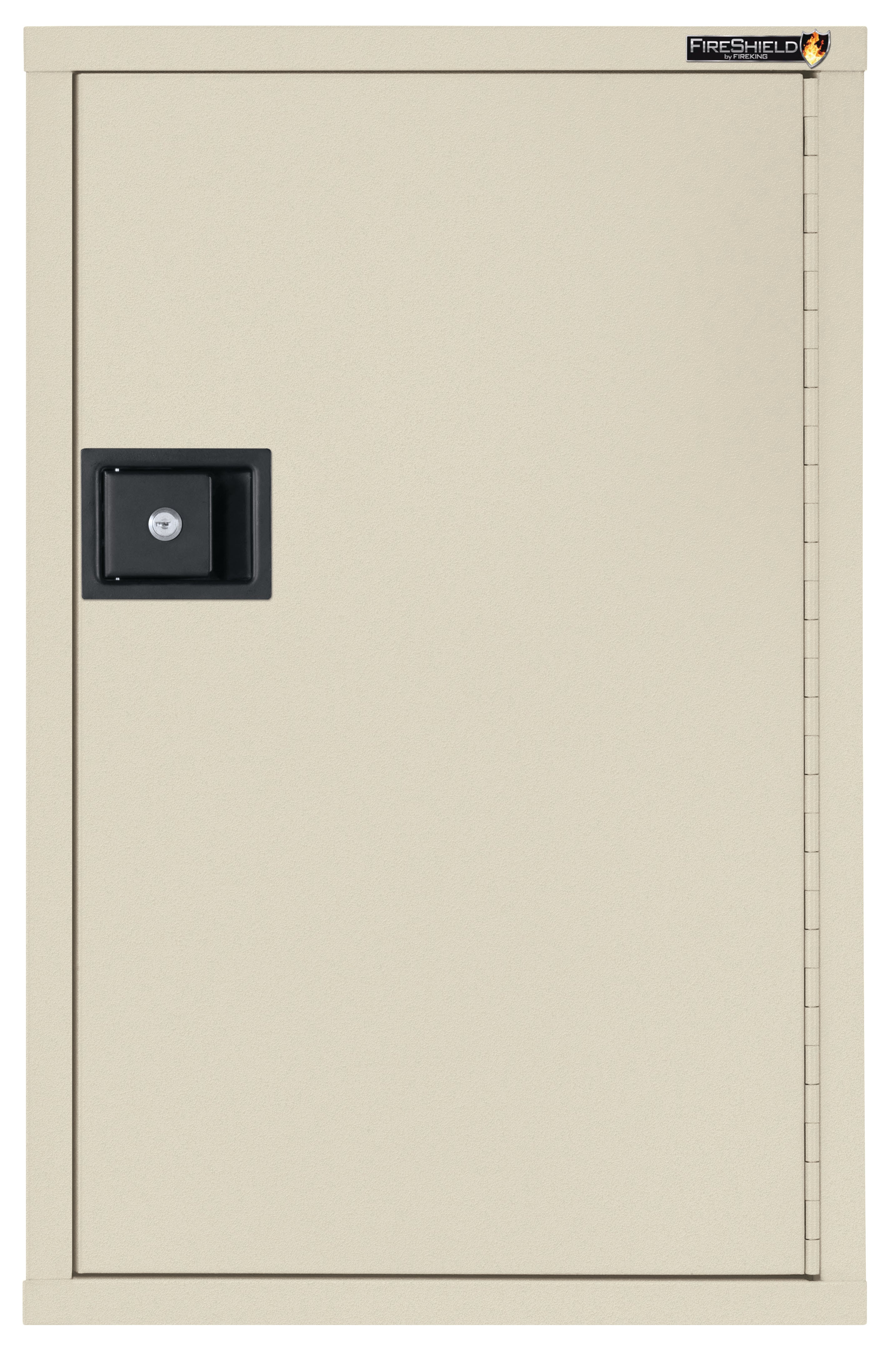 Fire Resistant - Single door storage cabinet - 34"H (Parchment Texture)