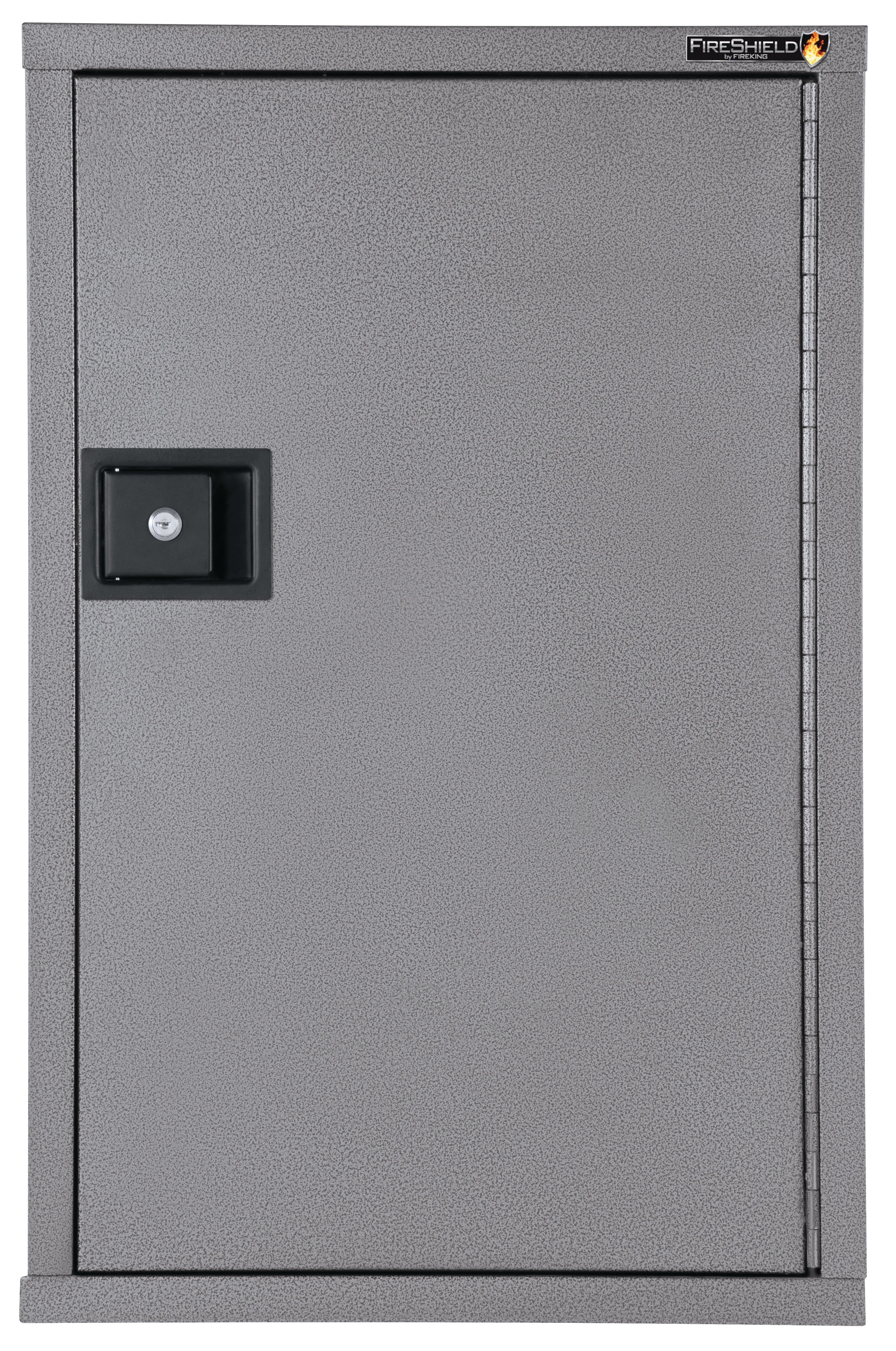 Fire Resistant - Single door storage cabinet - 34"H (Silver Texture)