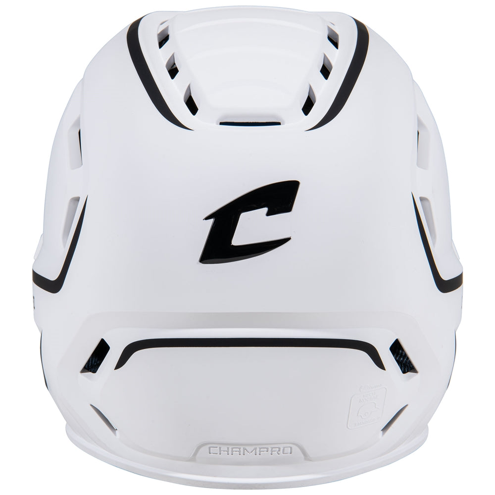 HXE Two-Tone Matte Softball Helmet w/ Facemask - Black, Large