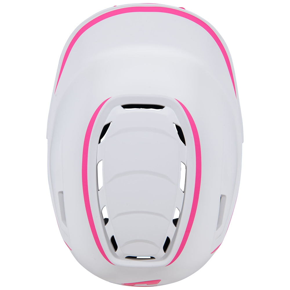 HXE Two-Tone Matte Softball Helmet w/ Facemask - Pink, Large