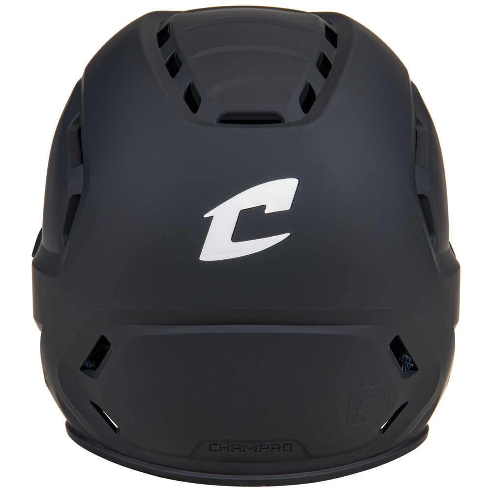 HXE Matte Softball Helmet w/ Facemask - Black, Medium
