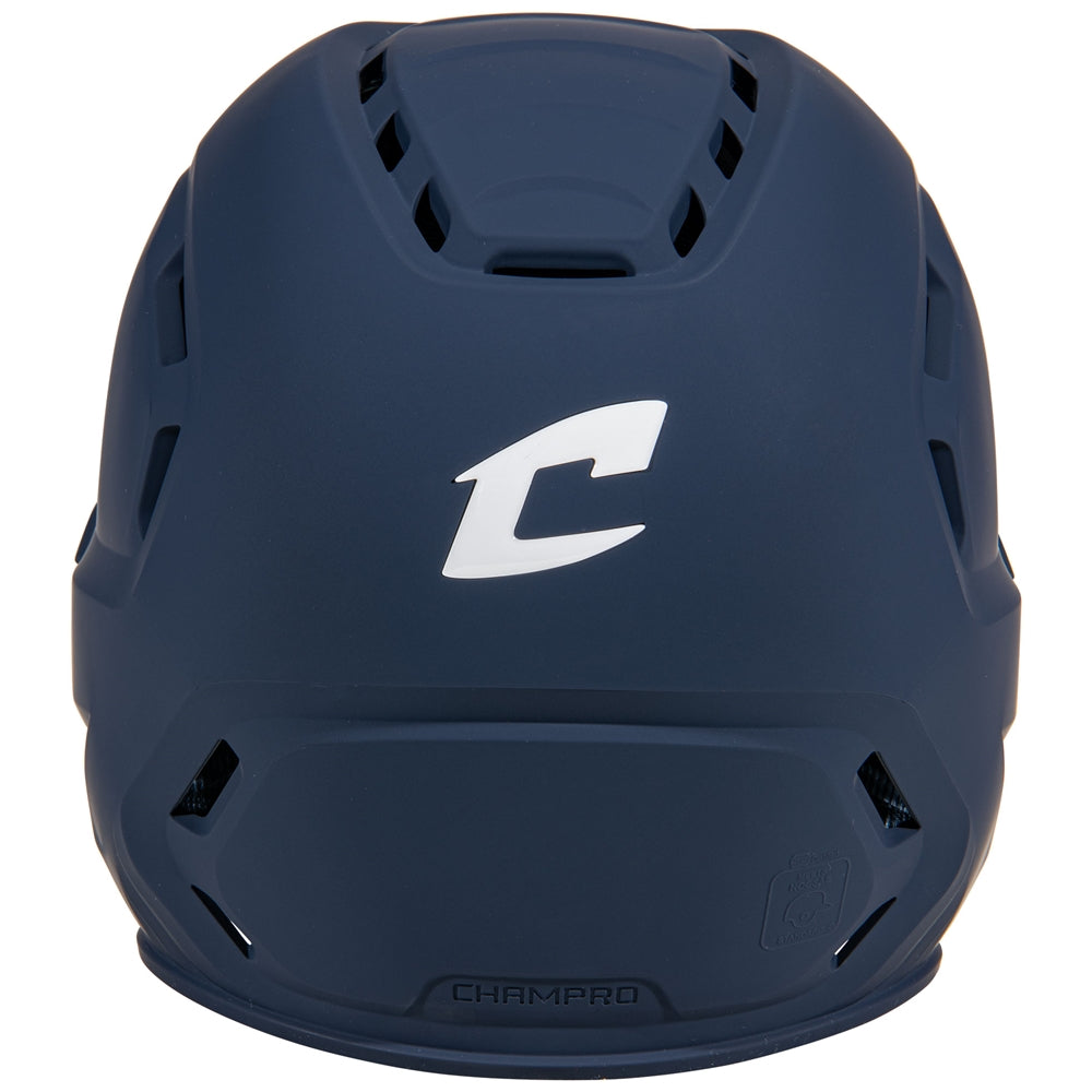 HXE Matte Softball Helmet w/ Facemask - Navy, Large