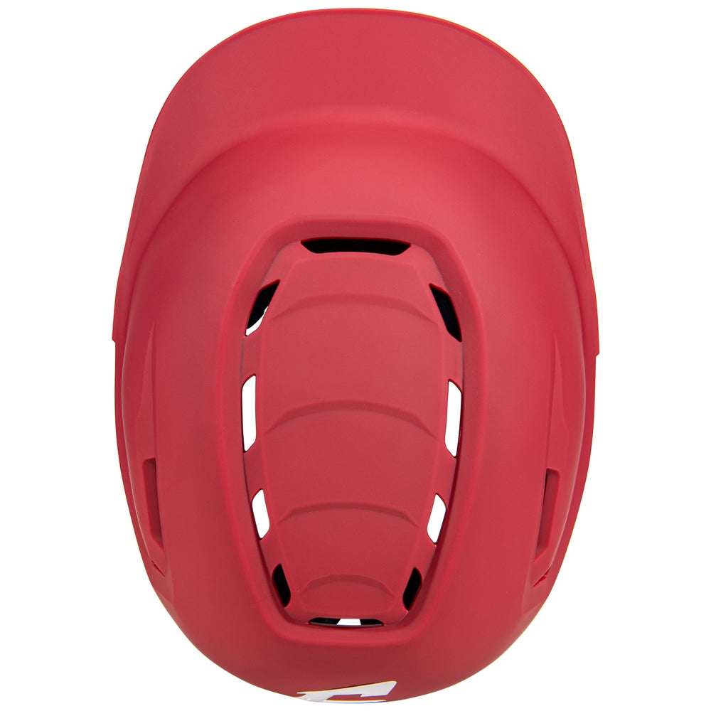 HXE Matte Softball Helmet w/ Facemask - Cardinal, Medium