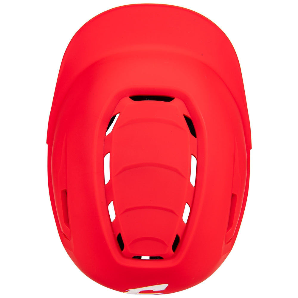 HXE Matte Softball Helmet w/ Facemask - Scarlet, Medium